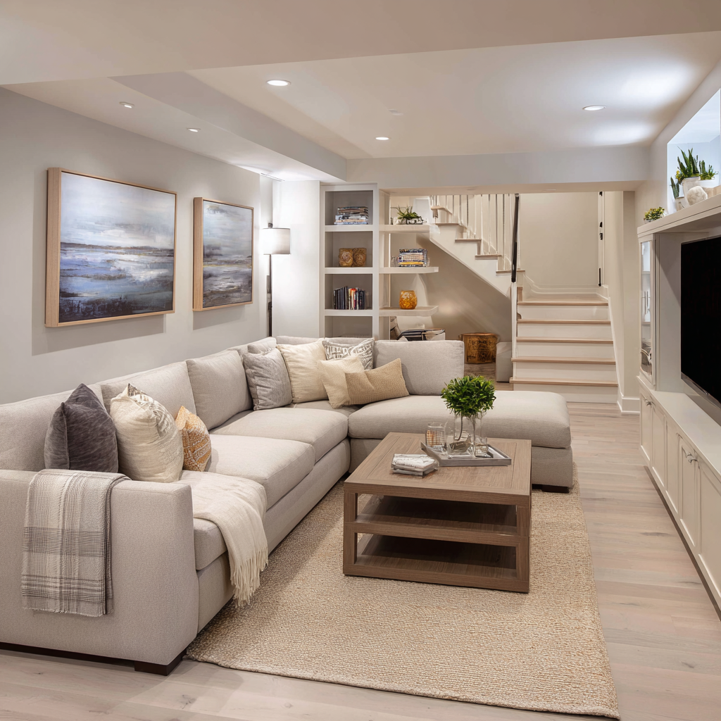 Finished Basement Media Room