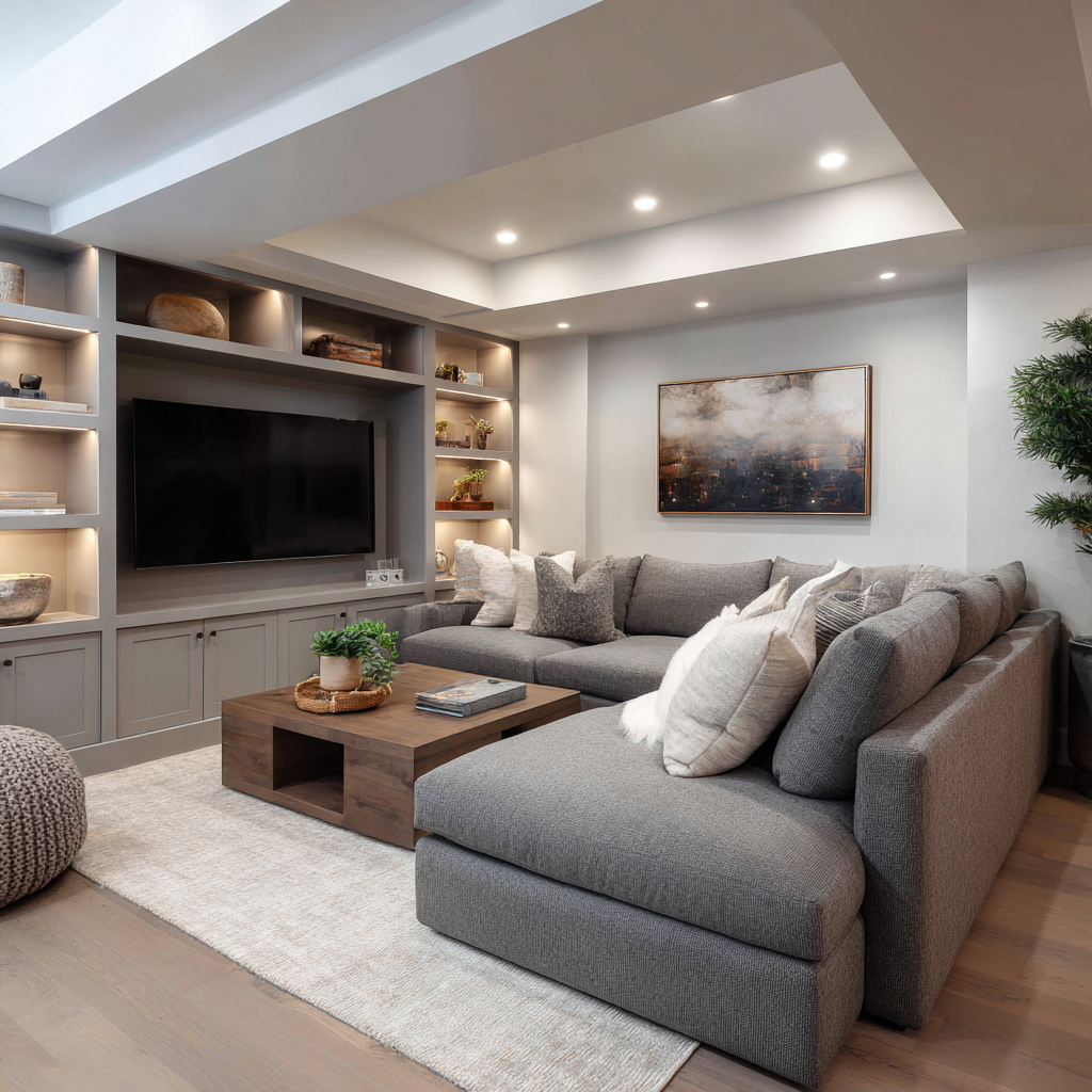 Basement Entertainment Space