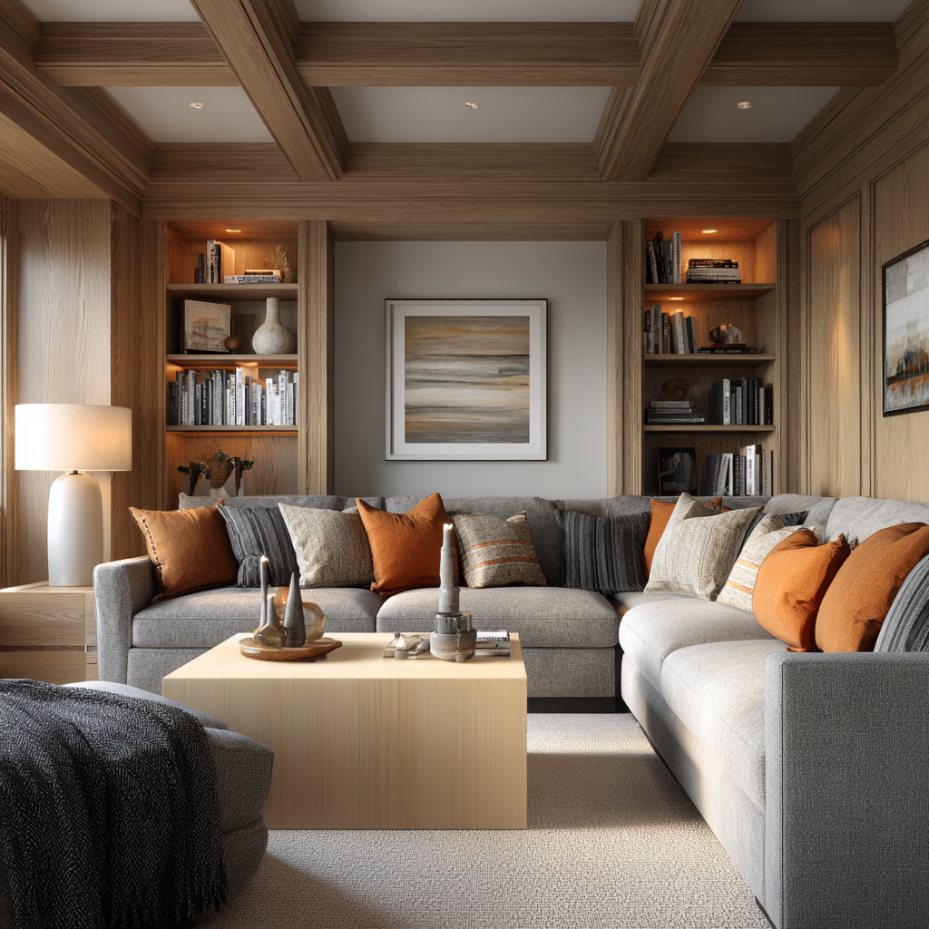 Cozy Modern Family Living