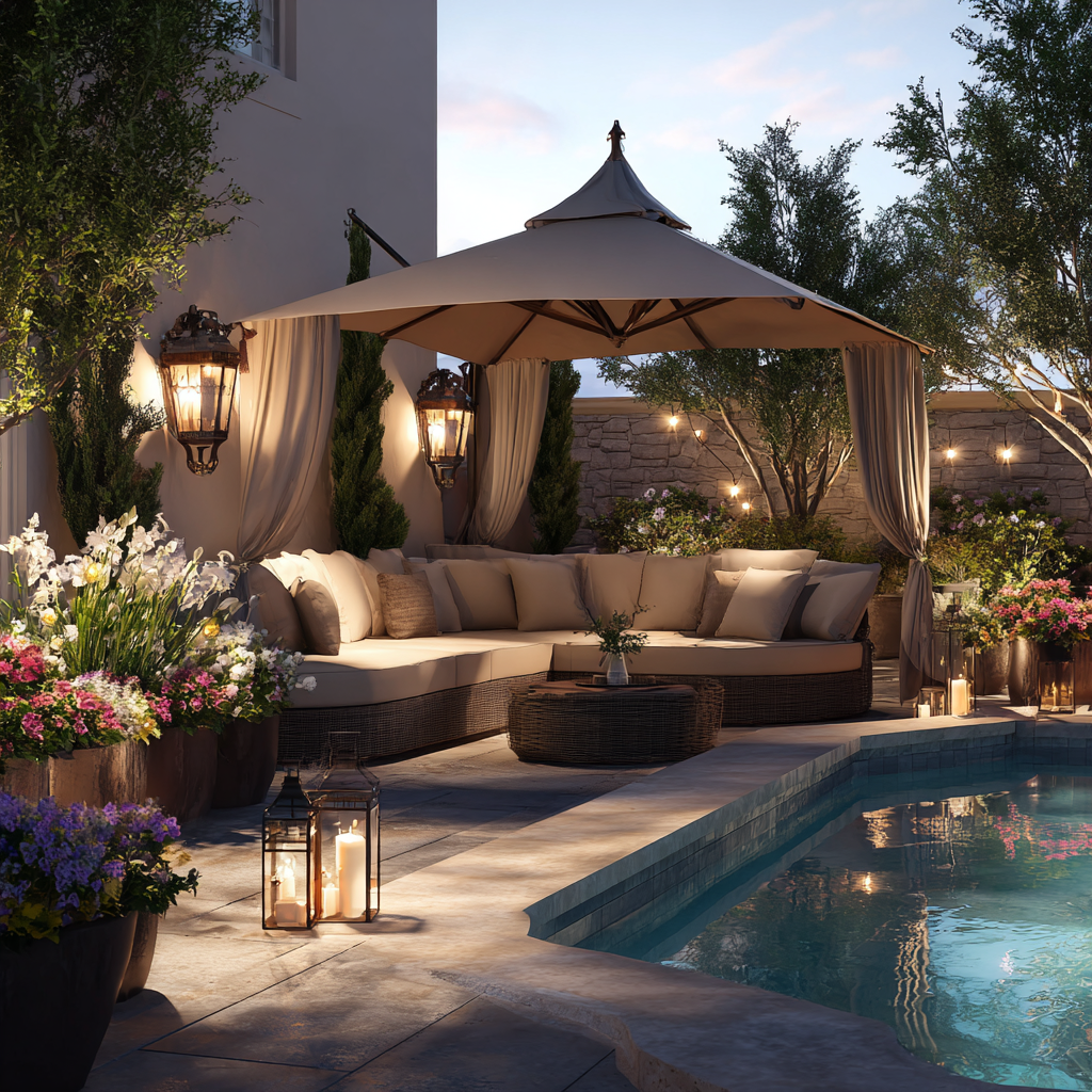 Poolside Entertainment Area