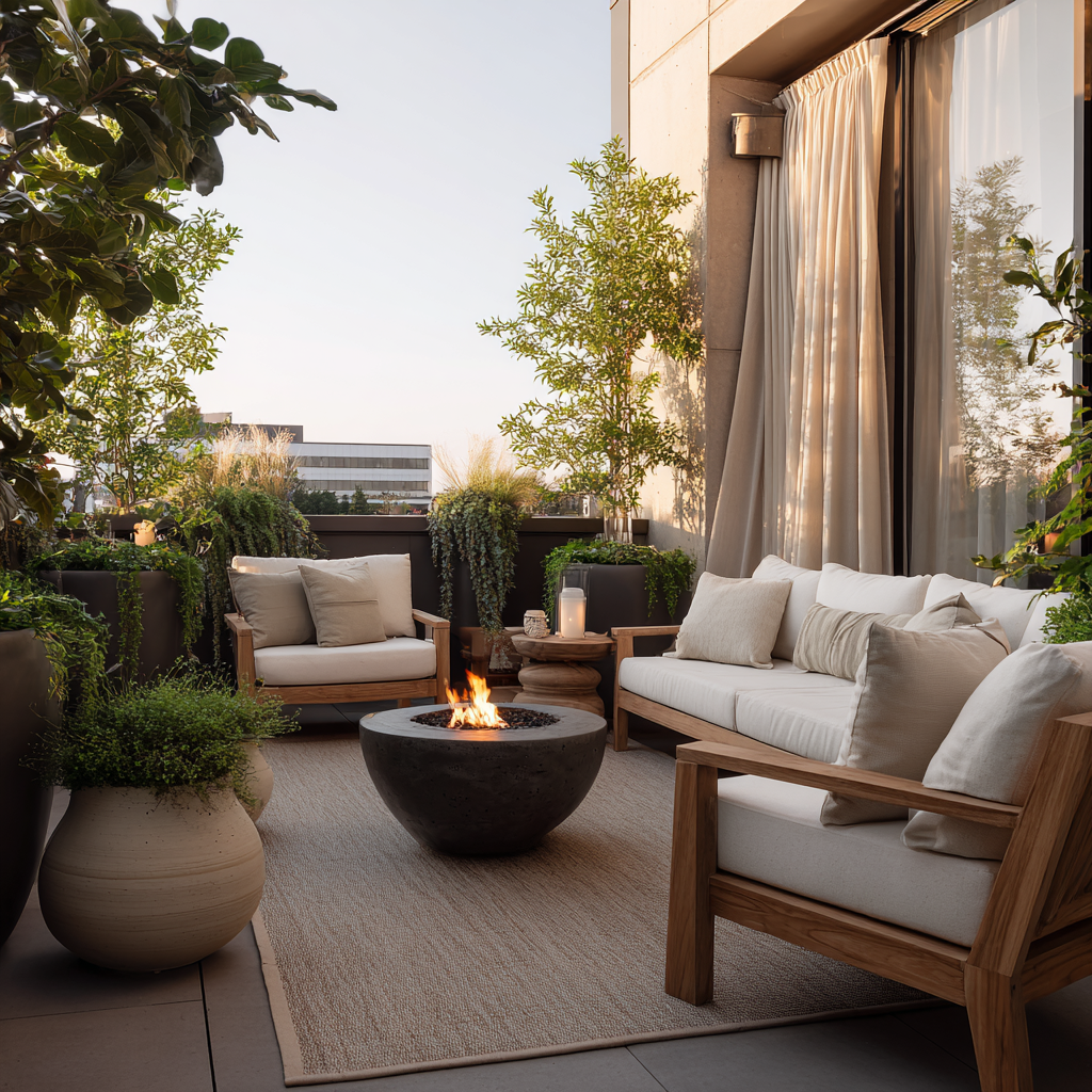 Luxury outdoor living space